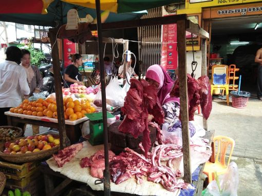 Makara market in Phnom Penh, Cambodia